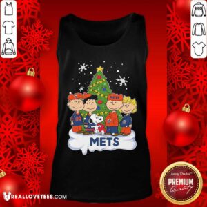 Alternative view of Love Snoopy The Peanuts New York Mets Christmas Shirt
