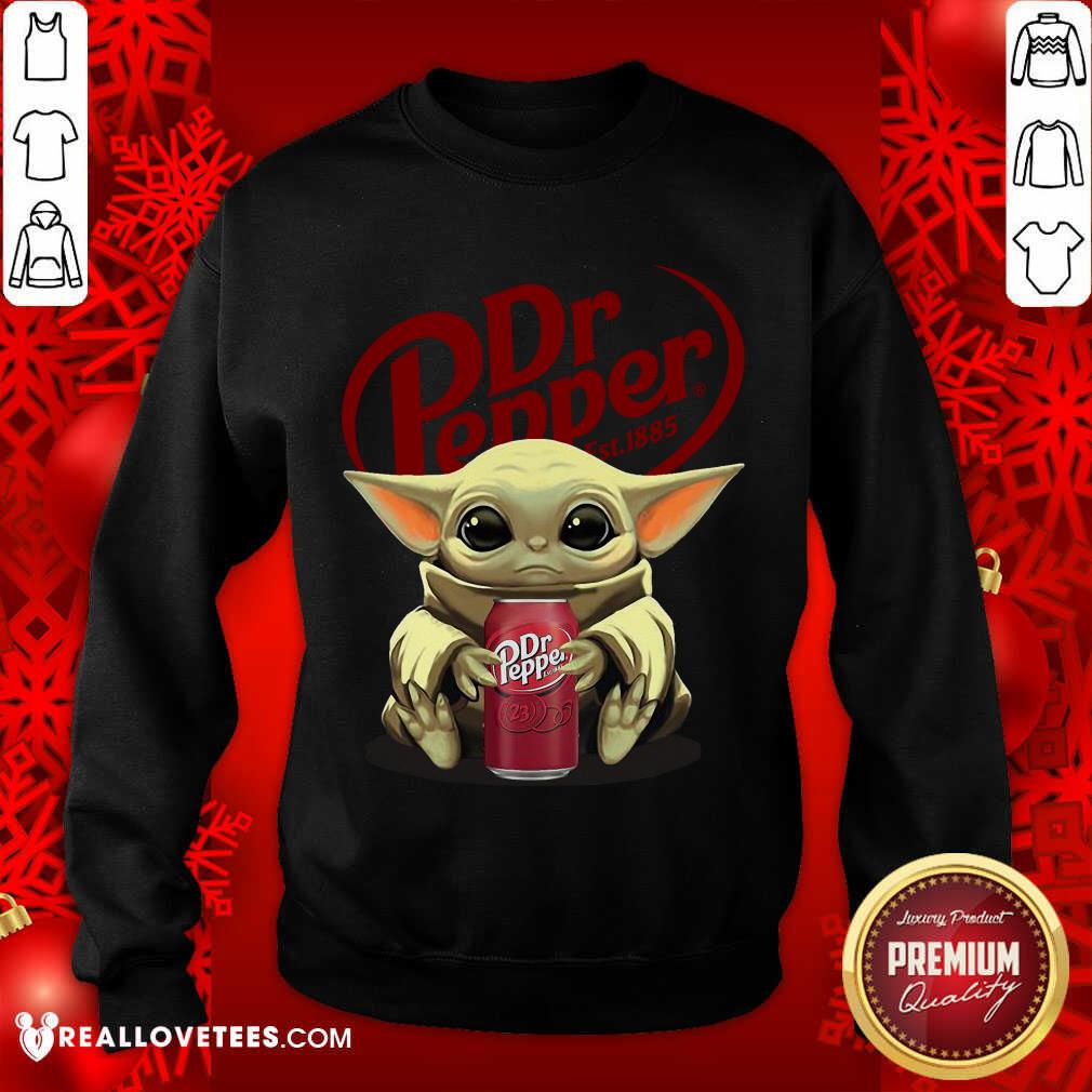 Lovely Baby Yoda Hugs Dr Pepper Shirt - Image 2