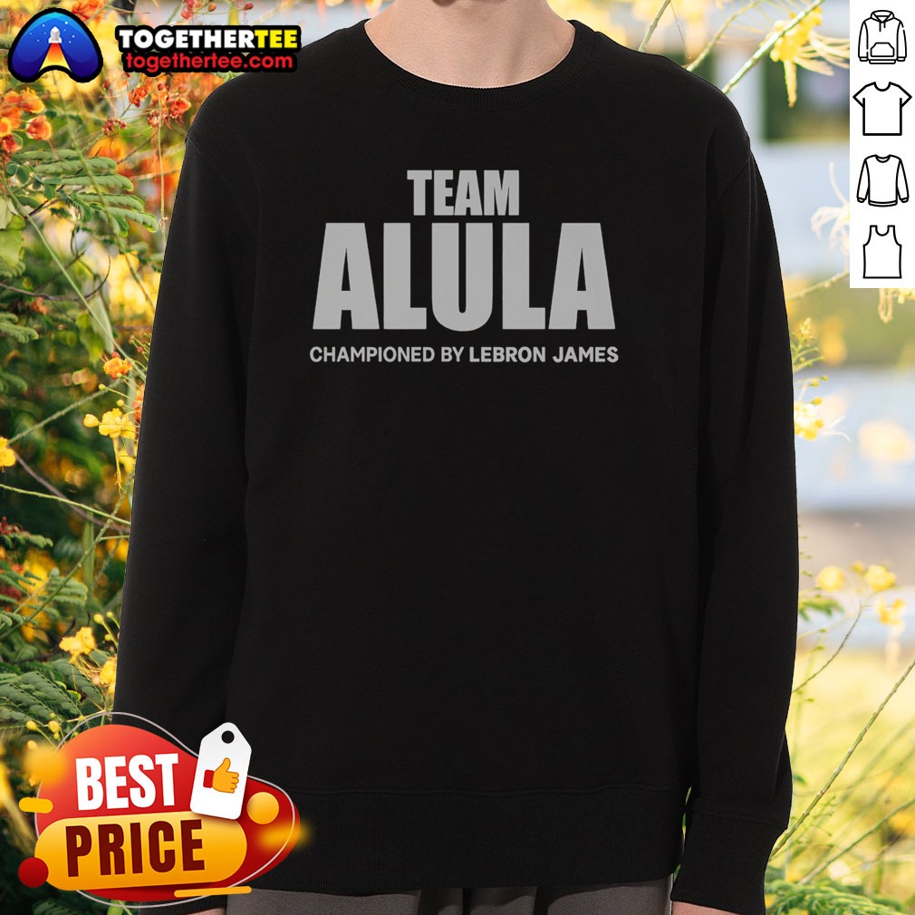 Top Team Alula Lebron James Championed Bold Sports Partnership Text Shirt - Image 4