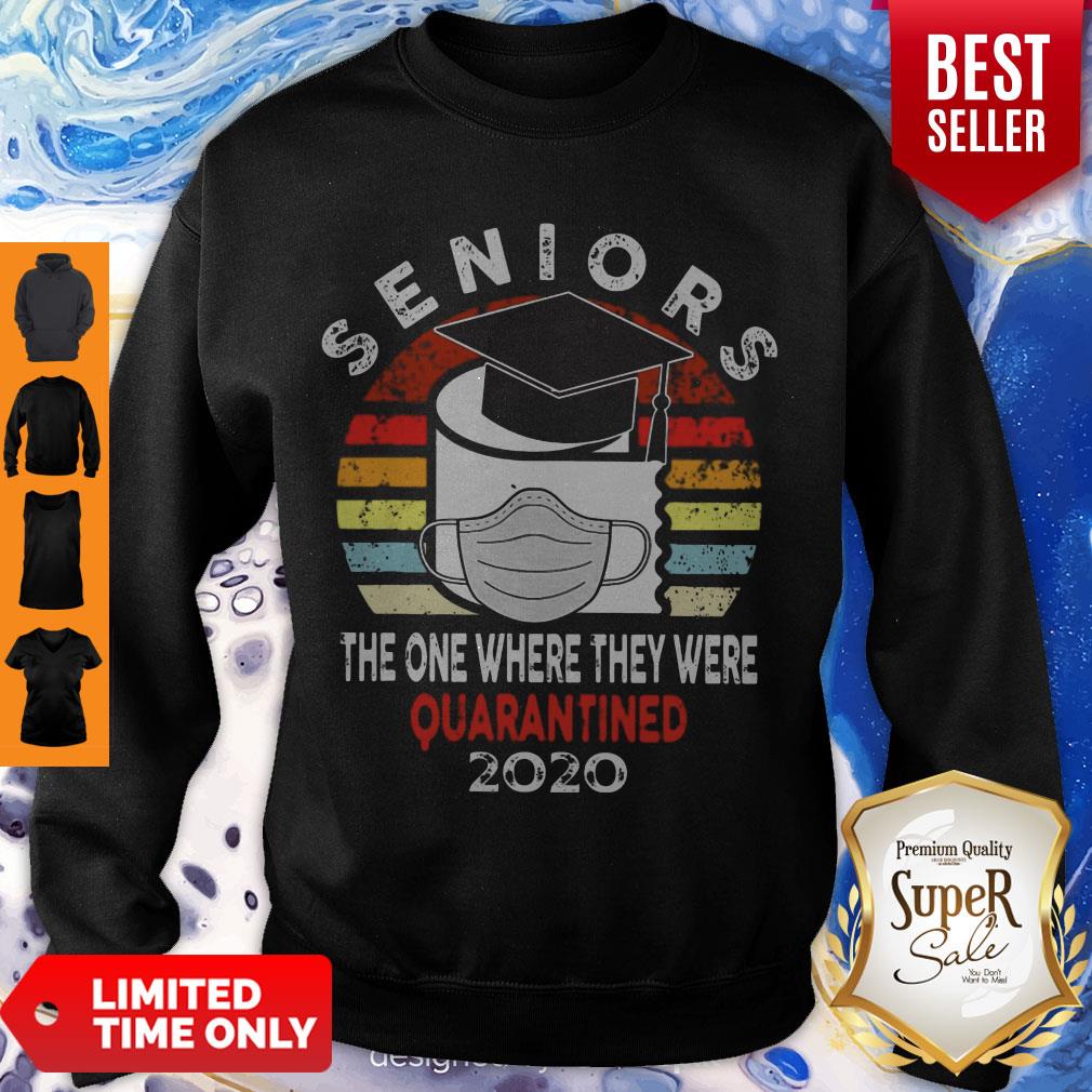 Good Seniors The One Where They Were Quarantined 2020 Vintage Shirt - Image 2