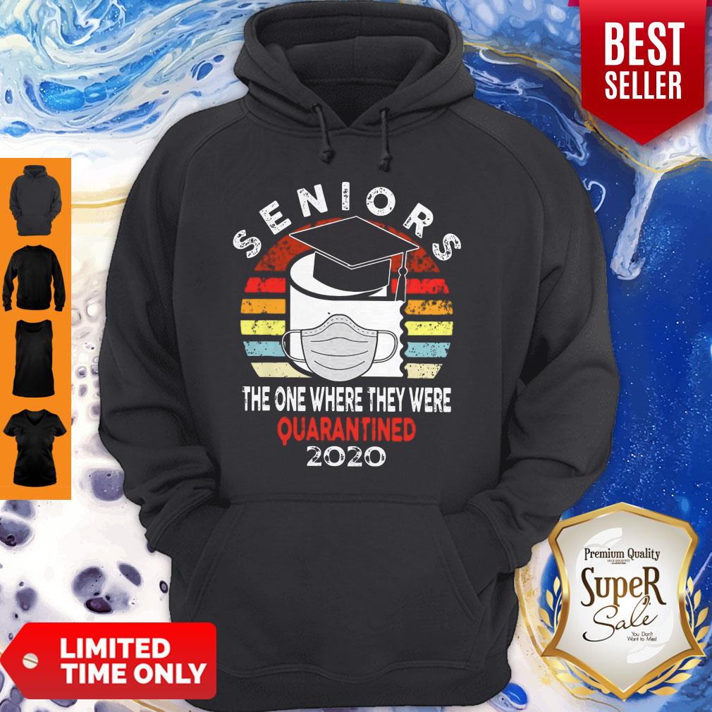 Good Seniors The One Where They Were Quarantined 2020 Vintage Shirt - Image 3
