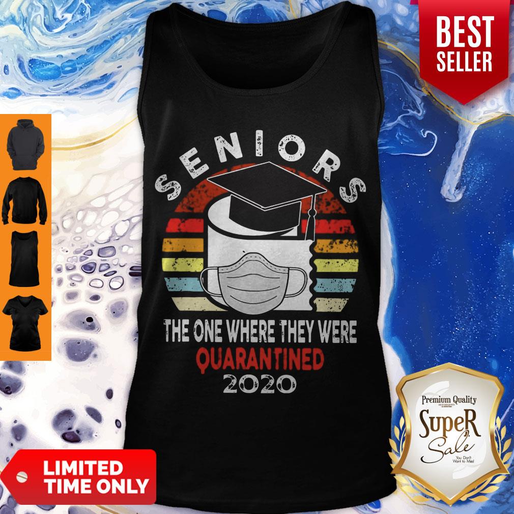 Good Seniors The One Where They Were Quarantined 2020 Vintage Shirt - Image 4