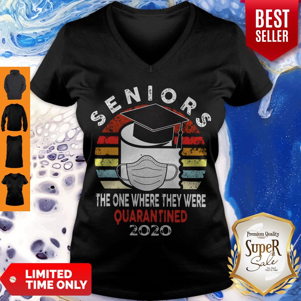 Good Seniors The One Where They Were Quarantined 2020 Vintage Shirt - Image 5