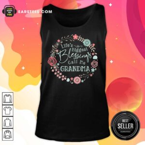 Alternative view of Life Biggest Blessings Call Me Grandma Flower Shirt