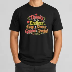 Nice Grandparents Day Thanks Doodle Family Love Shirt