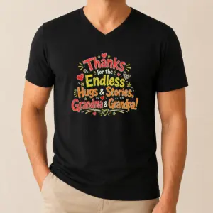 Alternative view of Nice Grandparents Day Thanks Doodle Family Love Shirt