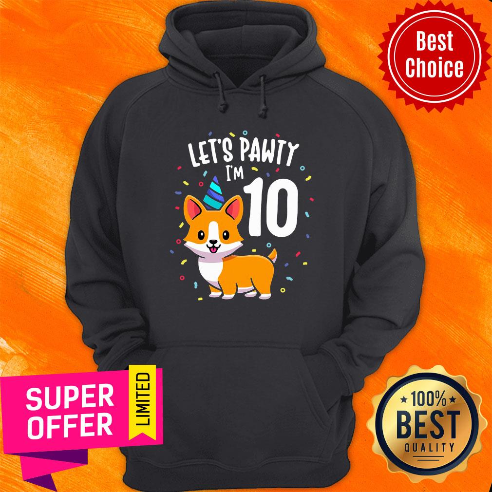Top 10 Years Old Corgi Dog Lover 10Th Birthday Party Outfit Kid Shirt - Image 5