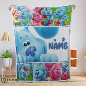 Cartoon TV Show Blue’s Clues Blanket Fleece Customized Premium Blanket
