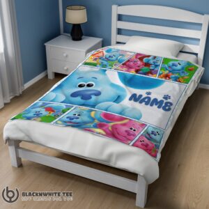 Alternative view of Cartoon TV Show Blue’s Clues Blanket Fleece Customized Premium Blanket
