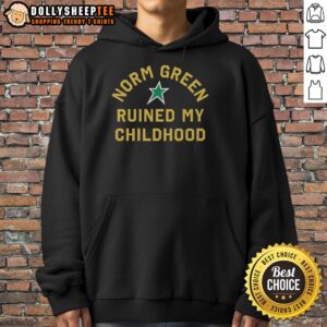 Alternative view of Hot Minnesota Wild Norm Green Ruined My Childhood Star T-Shirt