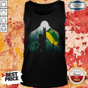 Alternative view of Bigfoot Saskatchewan Flag In The Forest Shirt