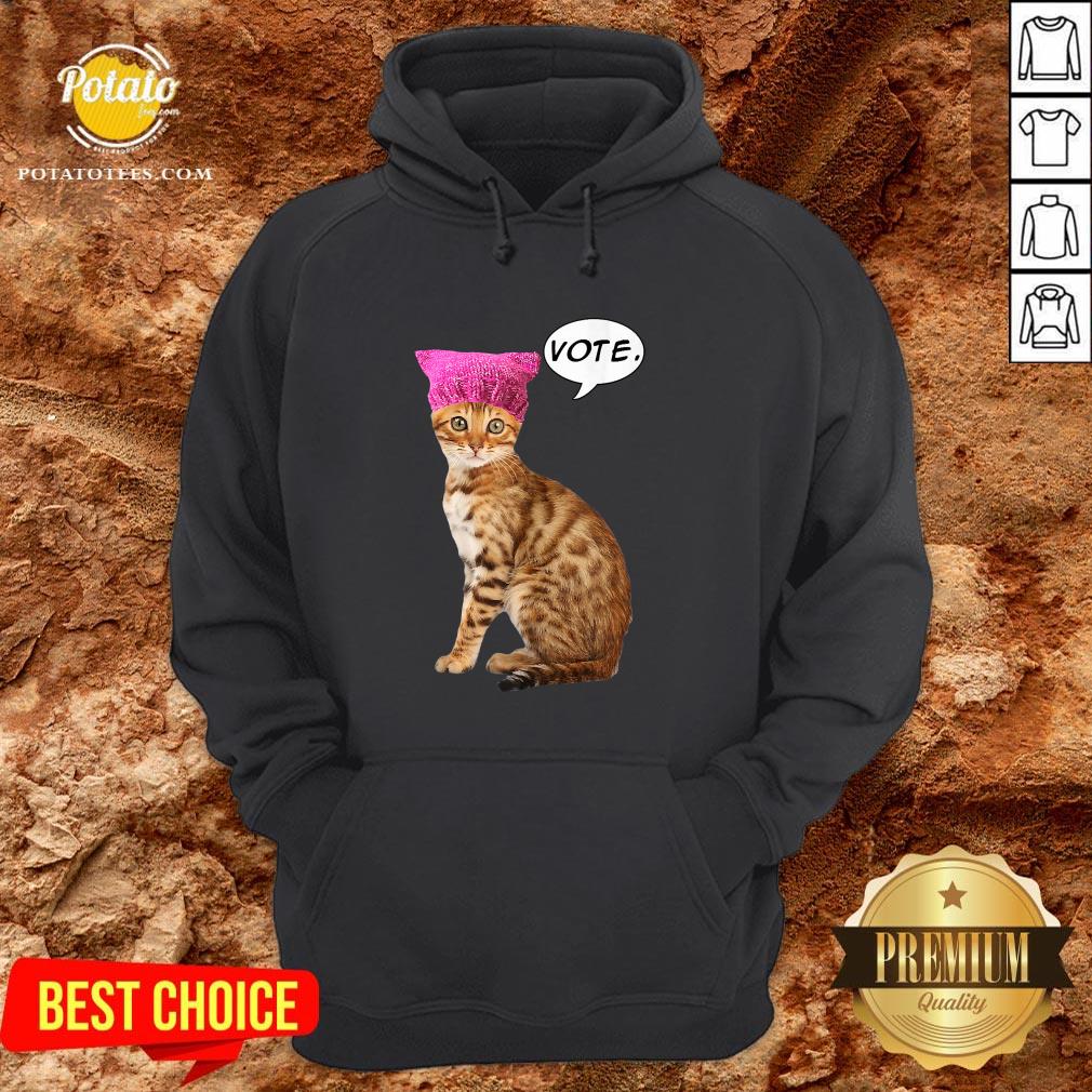 Cute Resistance Kitty Says Vote Cat Shirt - Image 5