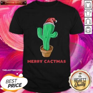 Premium Cactus Merry Cactmas Christmas Shirt