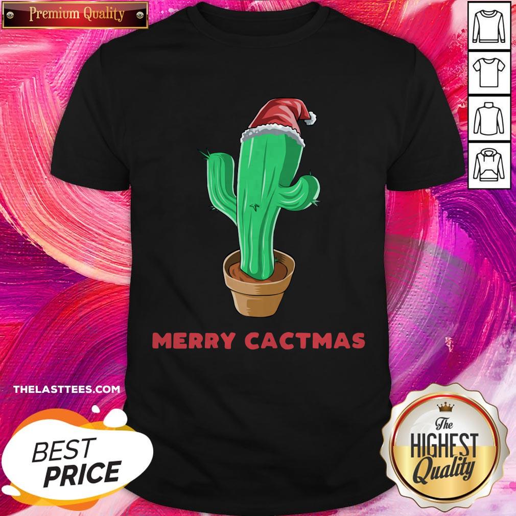 Premium Cactus Merry Cactmas Christmas Shirt