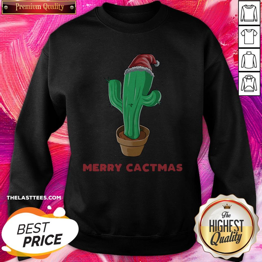 Premium Cactus Merry Cactmas Christmas Shirt - Image 4