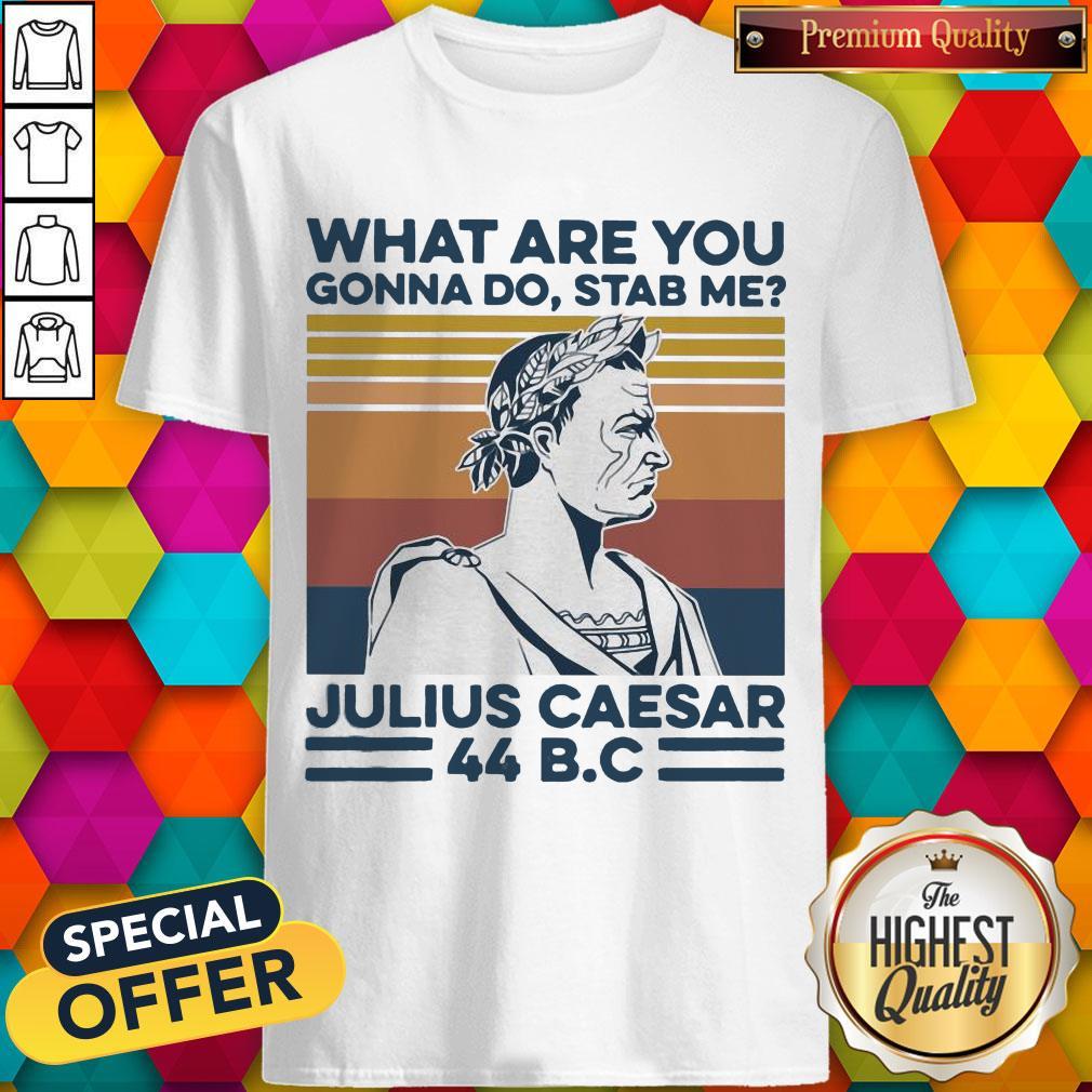 What Are You Gonna Do Stab Me Julius Caesar 44 B.C Vintage Retro Shirt
