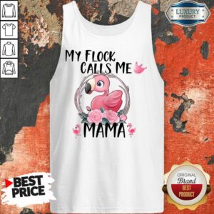 Alternative view of Flamingo My Flock Calls Me Mama Shirt