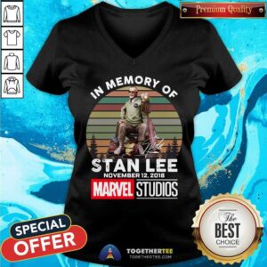 Alternative view of Hot In Memory Of Stan Lee November 12 2018 Marvel Studios Signature Vintage Shirt
