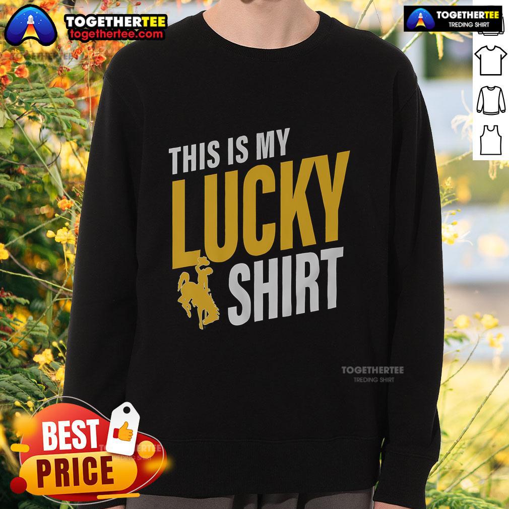 Official Wyoming Cowboys This Is My Lucky T-Shirt - Image 5