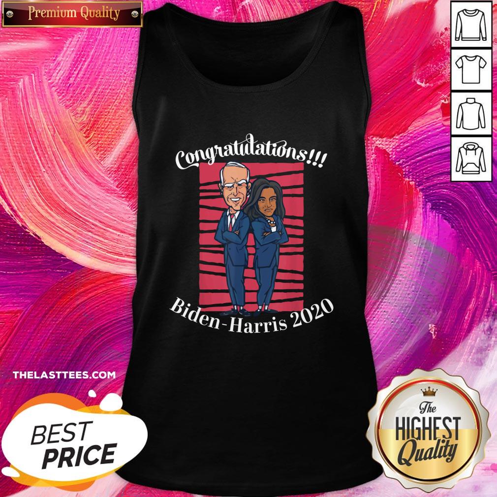 Cute Congratulations President Joe Biden Harris 2020 Shirt - Image 3