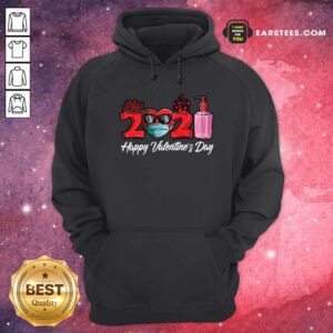 Alternative view of Funny 2021 Face Mask Happy Valentines Day Shirt