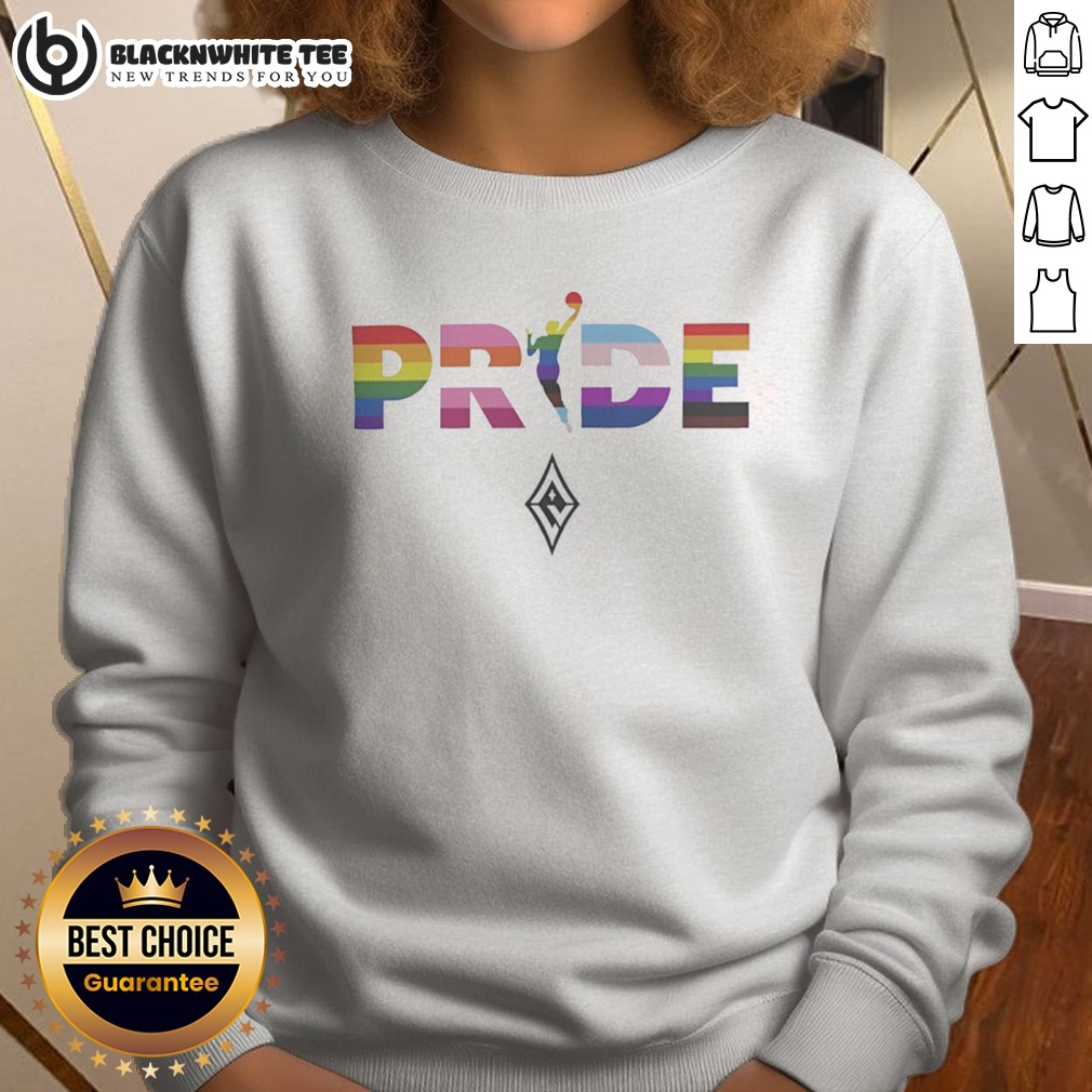 Original Las Vegas Aces 2026 WNBA Pride LGBT Pattern Flag Shirt - Image 4