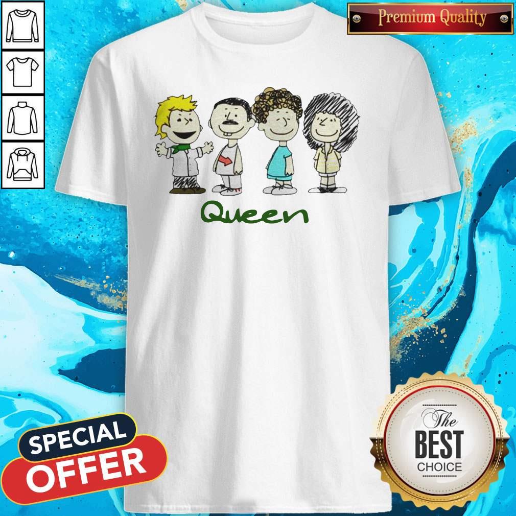 Top The Peanuts Characters Queen Shirt