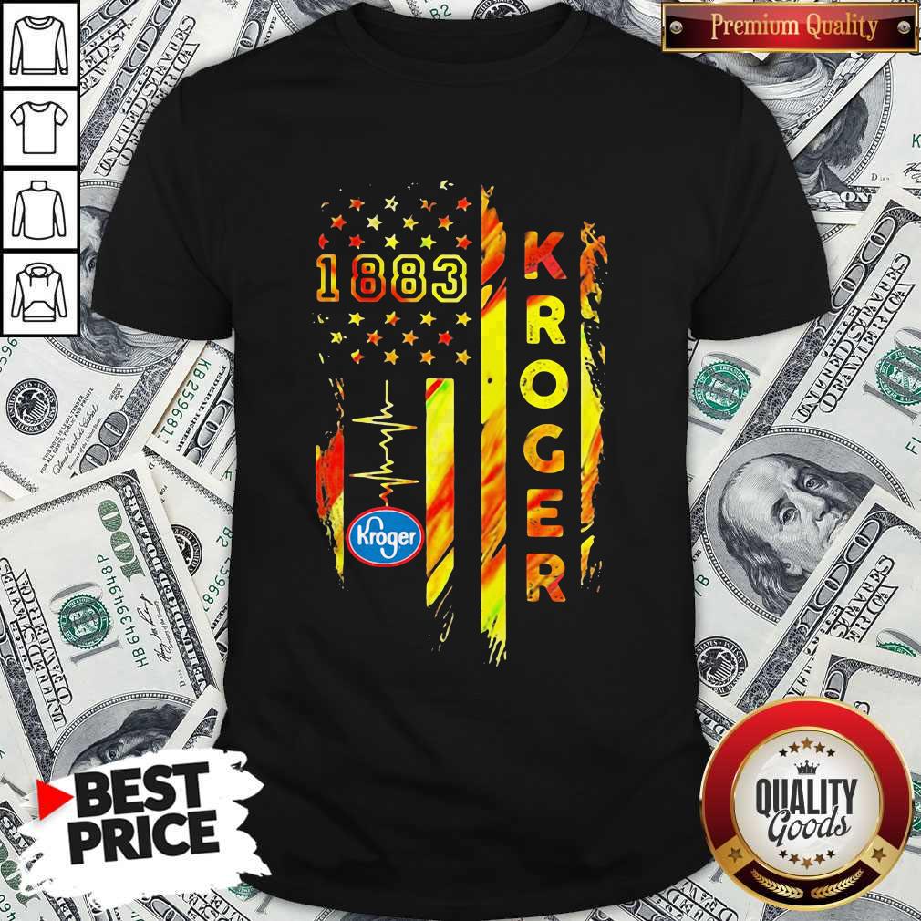 1883 Kroger Heartbeat American Flag Independence Day Shirt