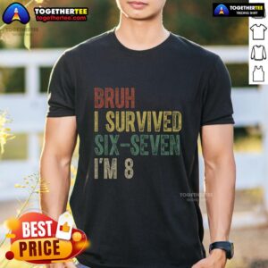 Official Bruh I Serviced Six-Seven I'm 8 6-7 Meme T-Shirt