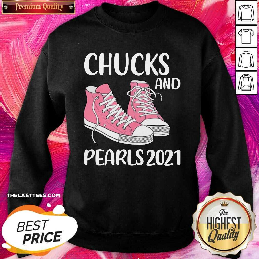 Awesome Chucks And Pearls 2021 Valentine Shirt - Image 5