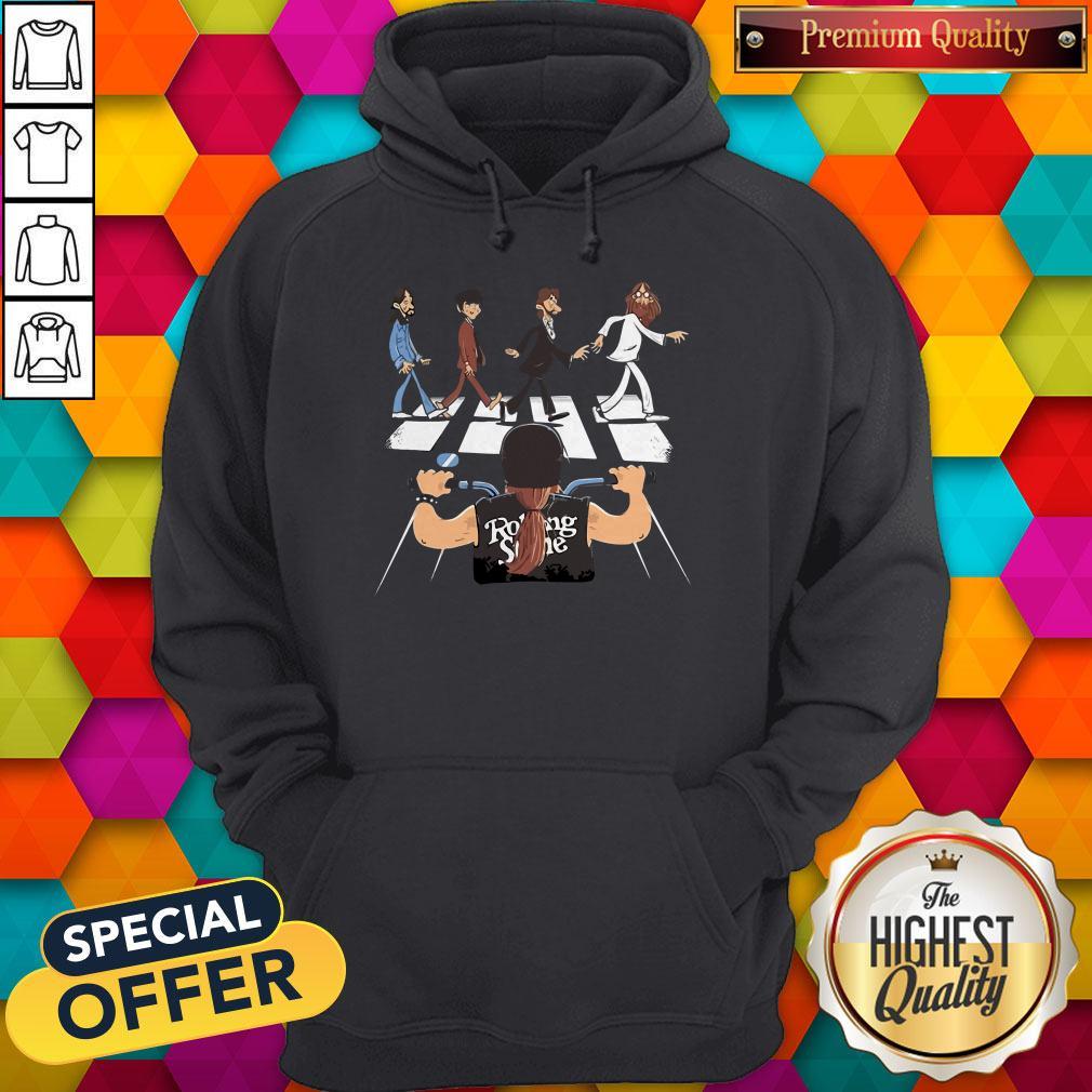 Rolling Stones Motor The Beatles Abbey Road Shirt - Image 2