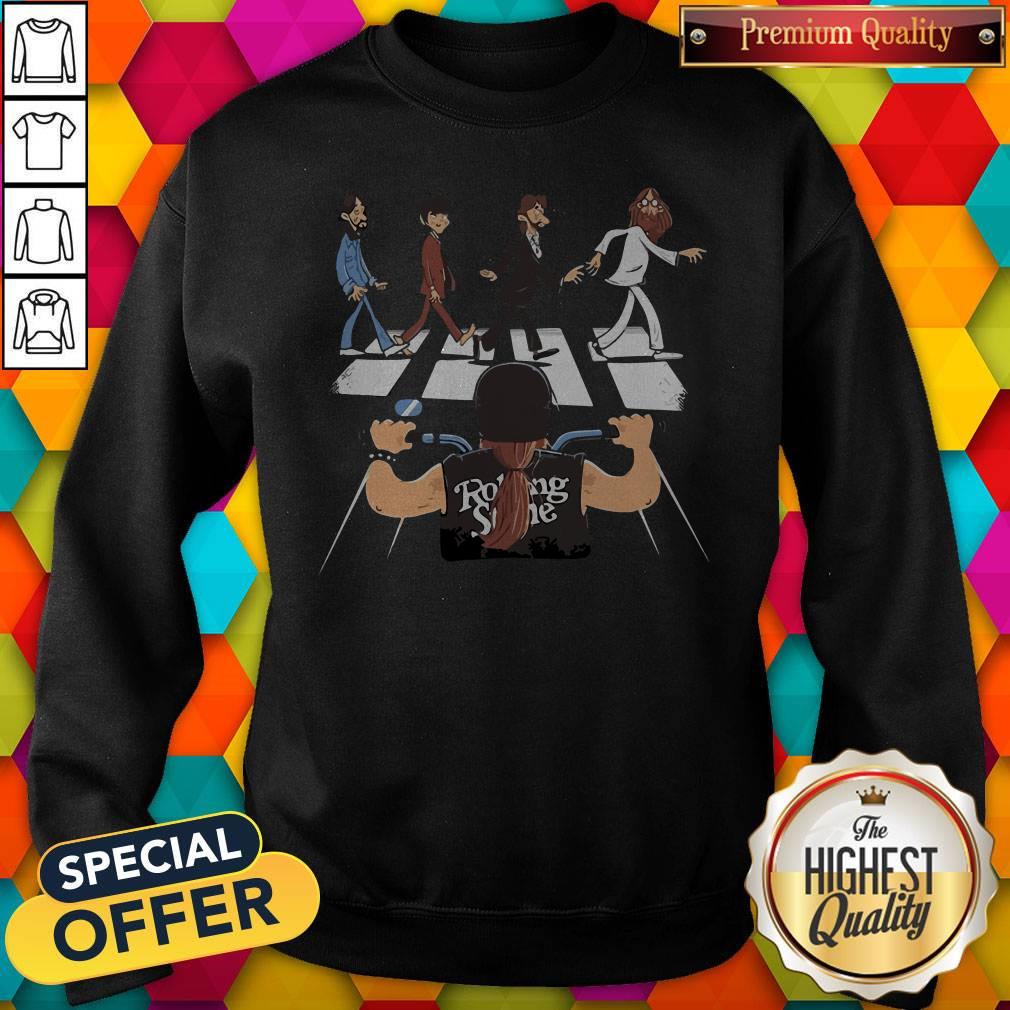 Rolling Stones Motor The Beatles Abbey Road Shirt - Image 5