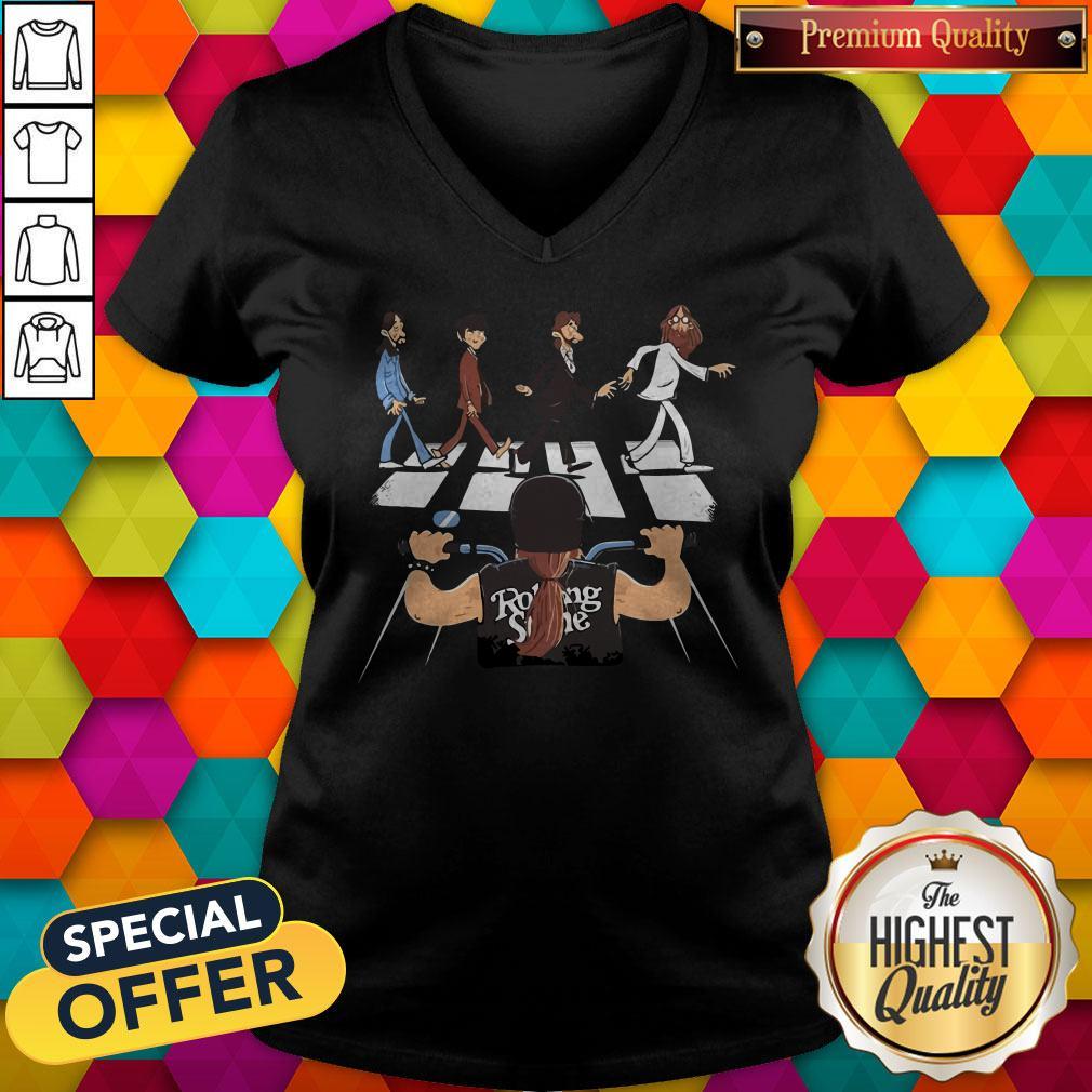 Rolling Stones Motor The Beatles Abbey Road Shirt - Image 3