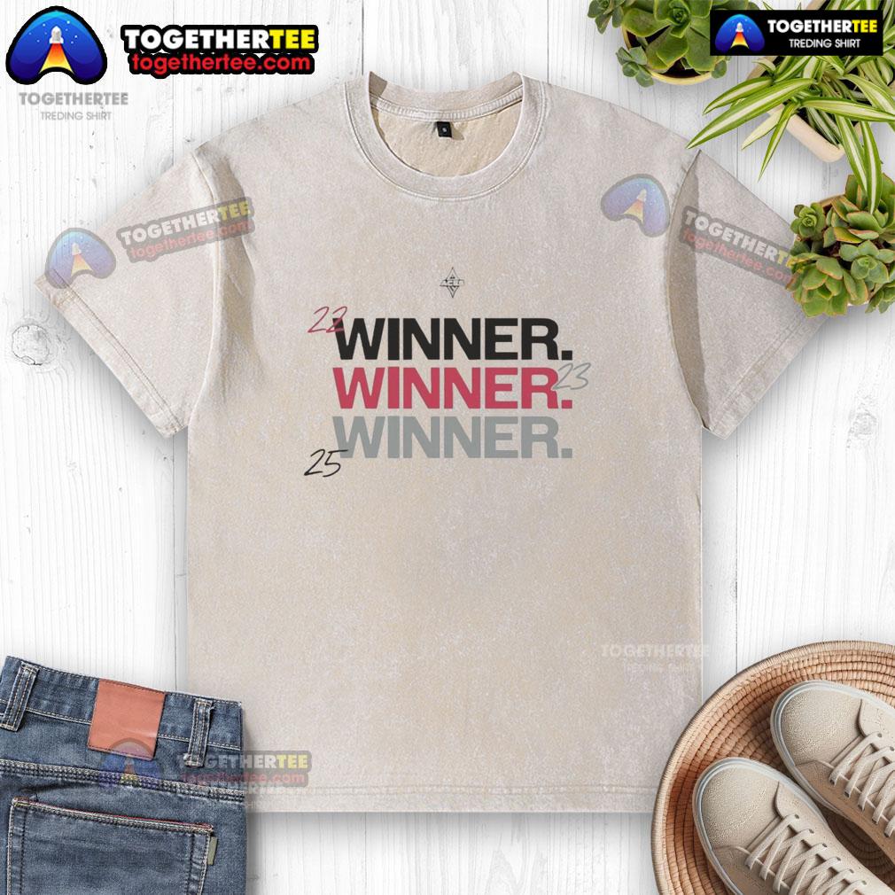 Hot Las Vegas Aces 3x Winner Championship 2022 2023 2025 T-Shirt - Image 6
