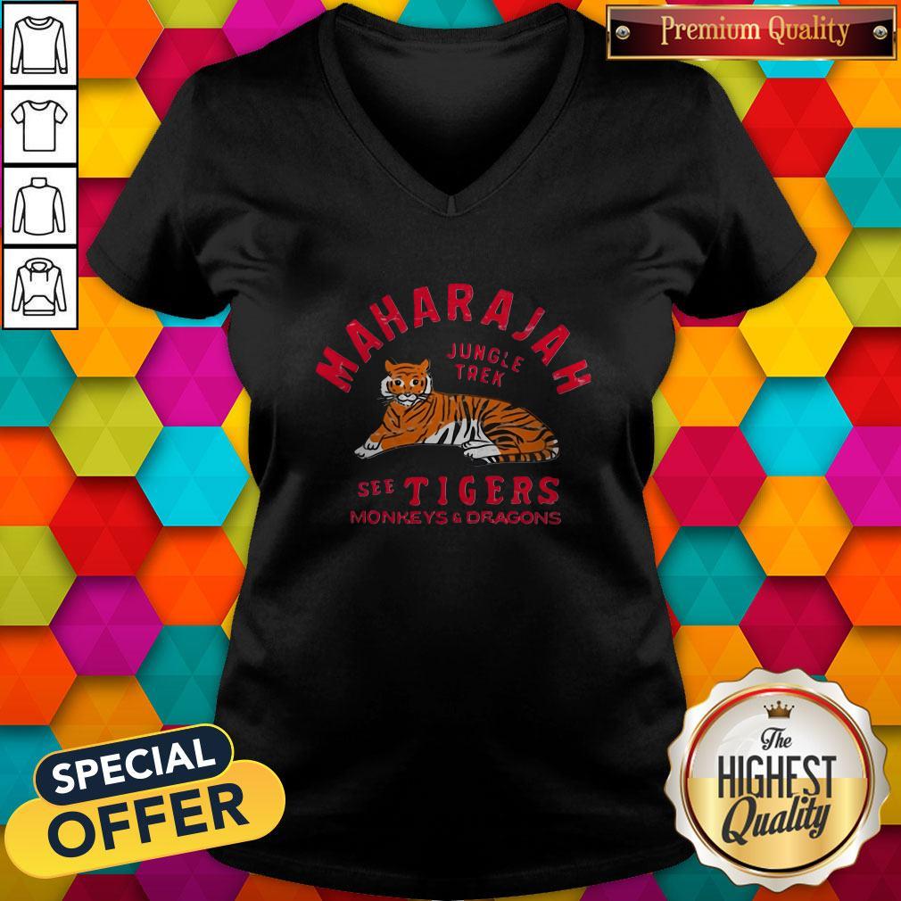 Maharajah Jungle Tral See Tigers Monkeys And Dragons Shirt - Image 3