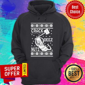 Alternative view of Top Crack Deez Nuts Christmas Shirt