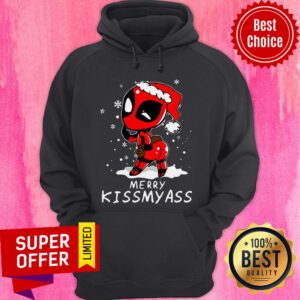 Alternative view of Awesome Deadpool Merry Kiss My Ass Shirt