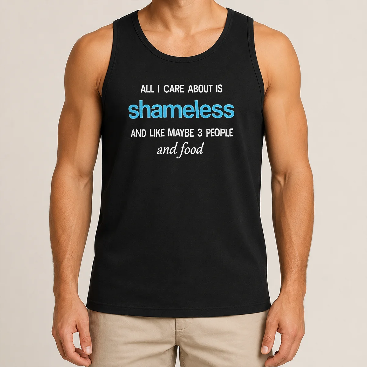 Pretty All I Care About Is Shameless And Like Maybe 3 People And Food Shirt - Image 3