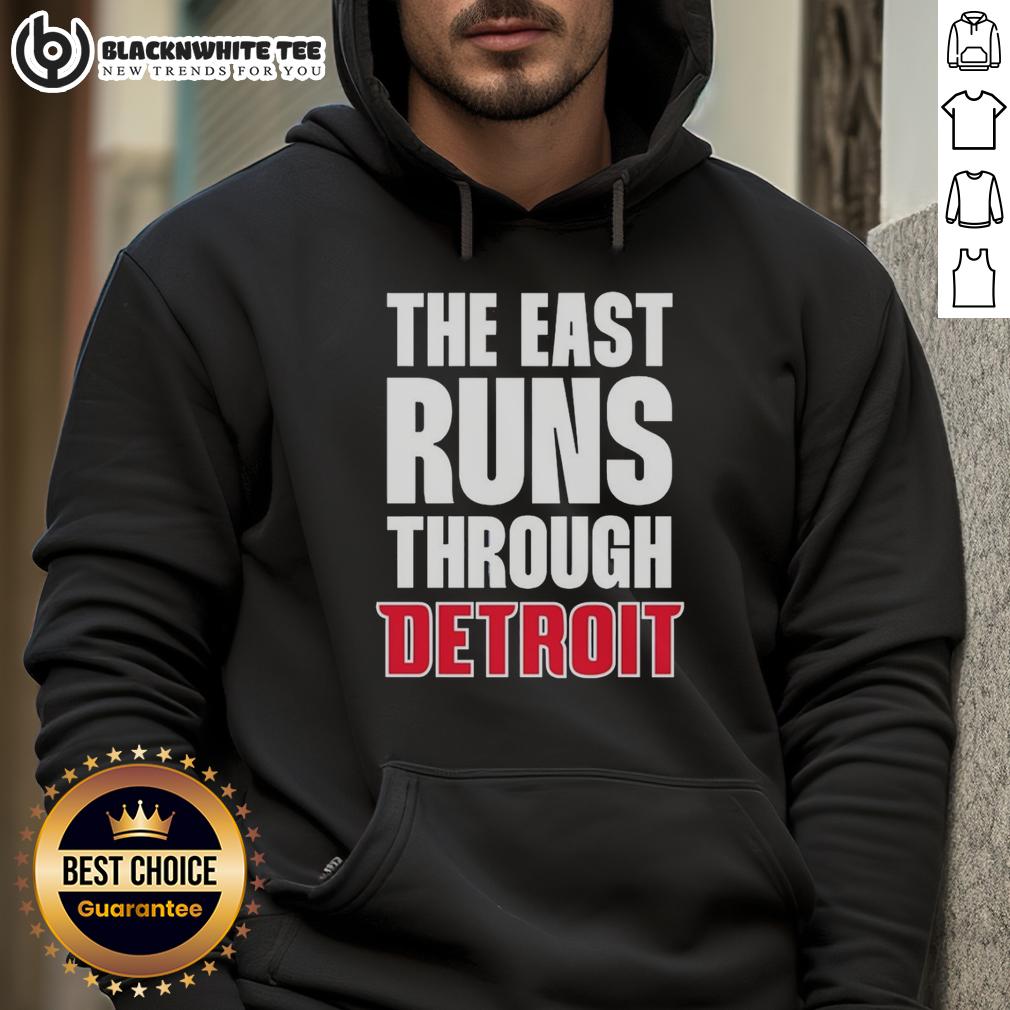 Awesome Detroit Pistons The East Runs Through T-Shirt - Image 2