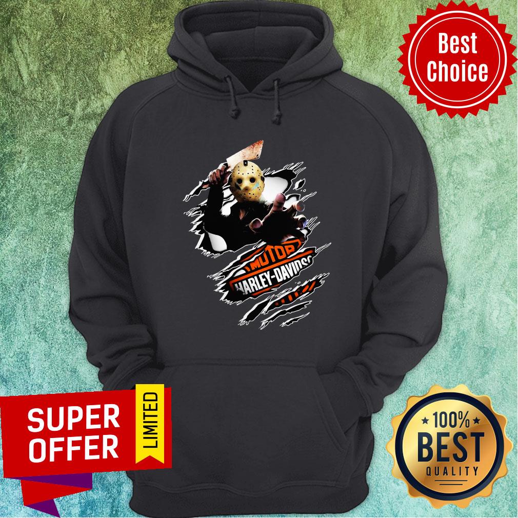 Jason Voorhees Motor Harley Davidson Blood Inside Me Shirt - Image 5