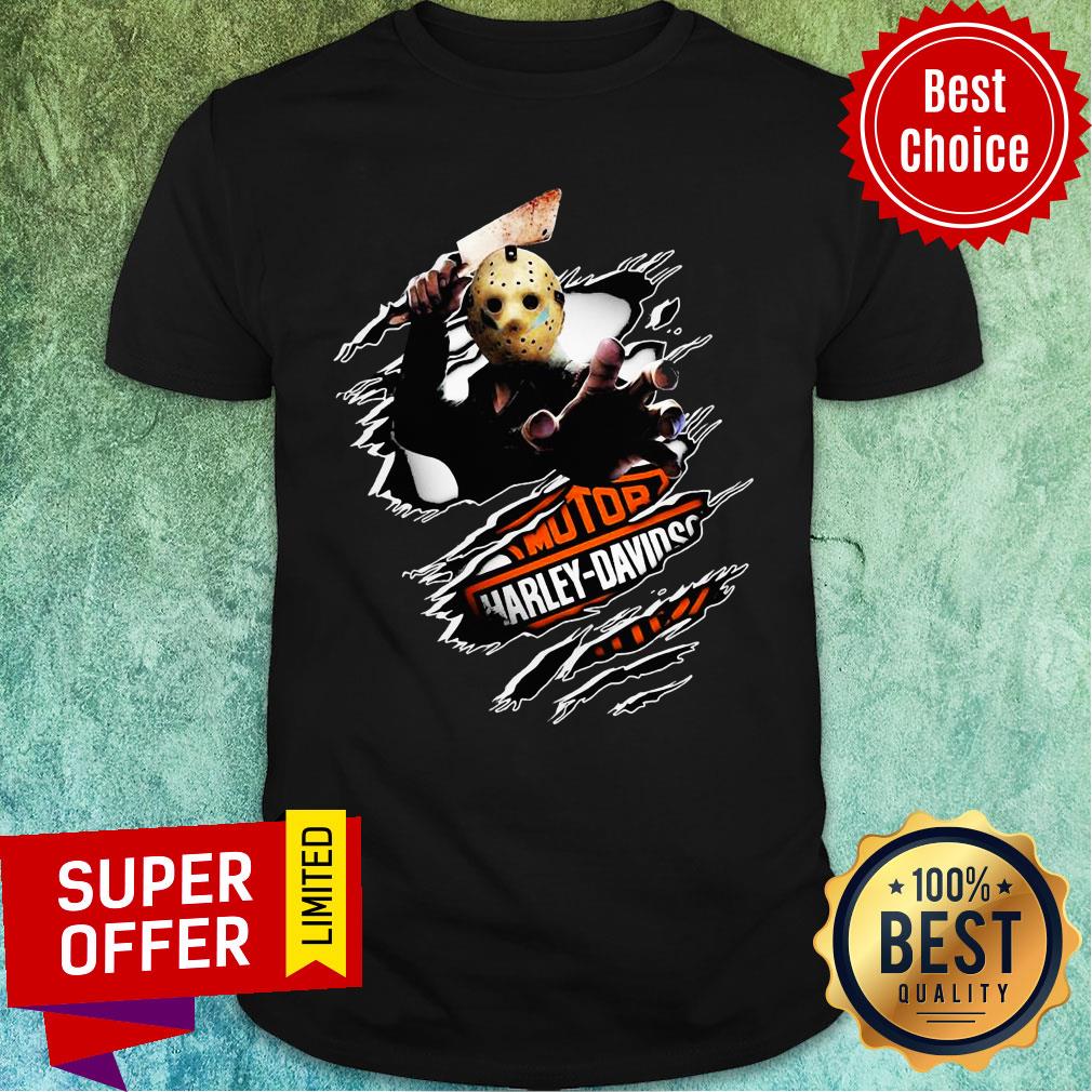 Jason Voorhees Motor Harley Davidson Blood Inside Me Shirt