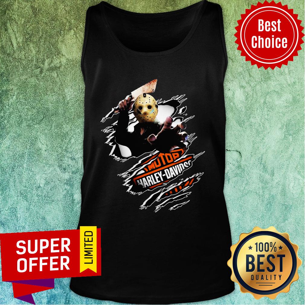 Jason Voorhees Motor Harley Davidson Blood Inside Me Shirt - Image 3