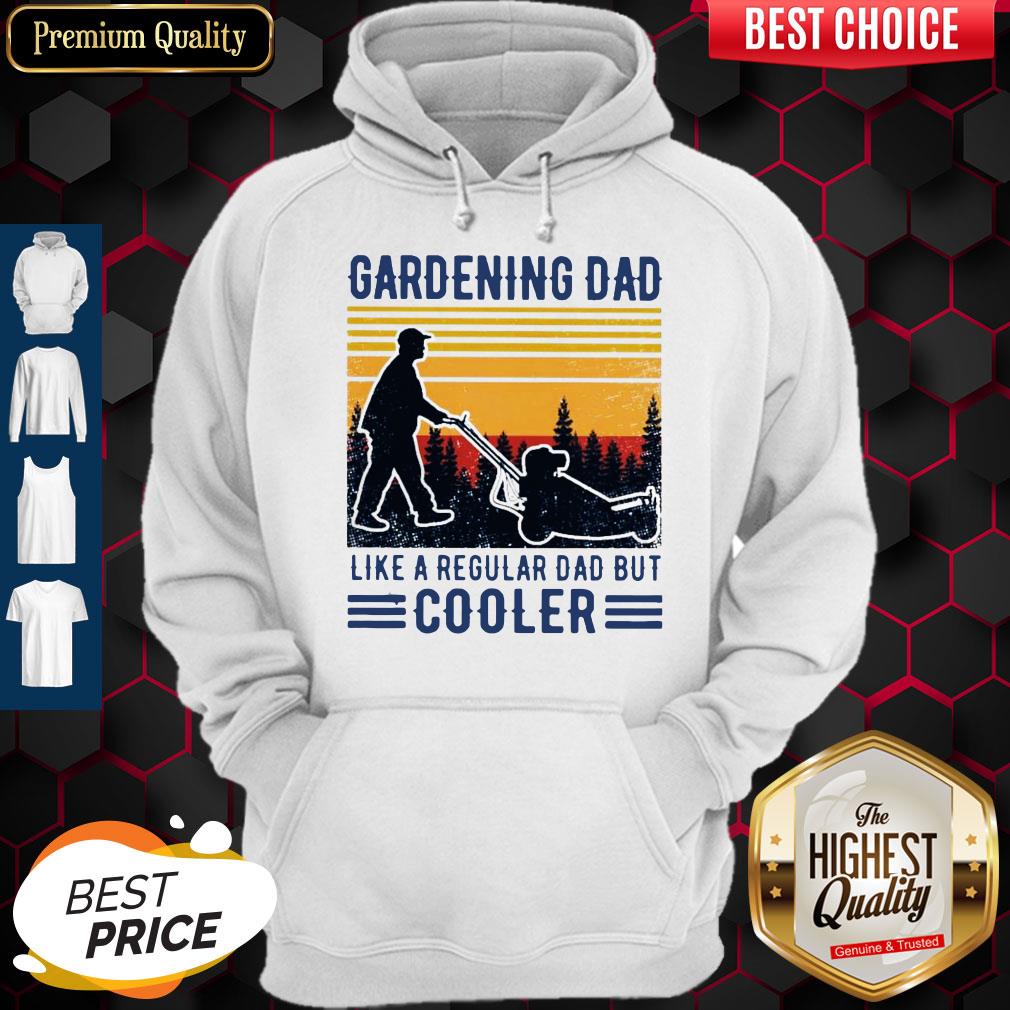Gardening Dad Like A Regular Dad But Cooler Vintage Shirt - Image 4