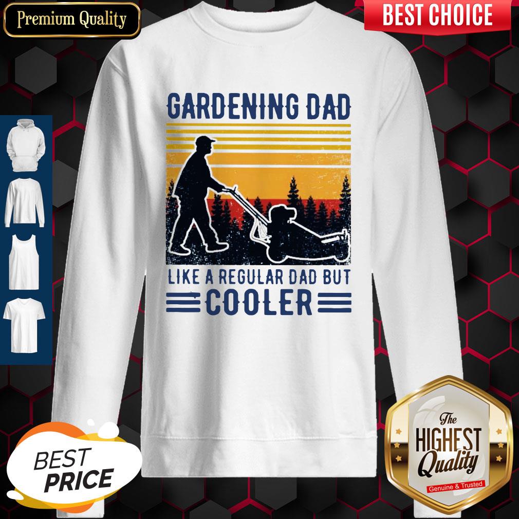 Gardening Dad Like A Regular Dad But Cooler Vintage Shirt - Image 2