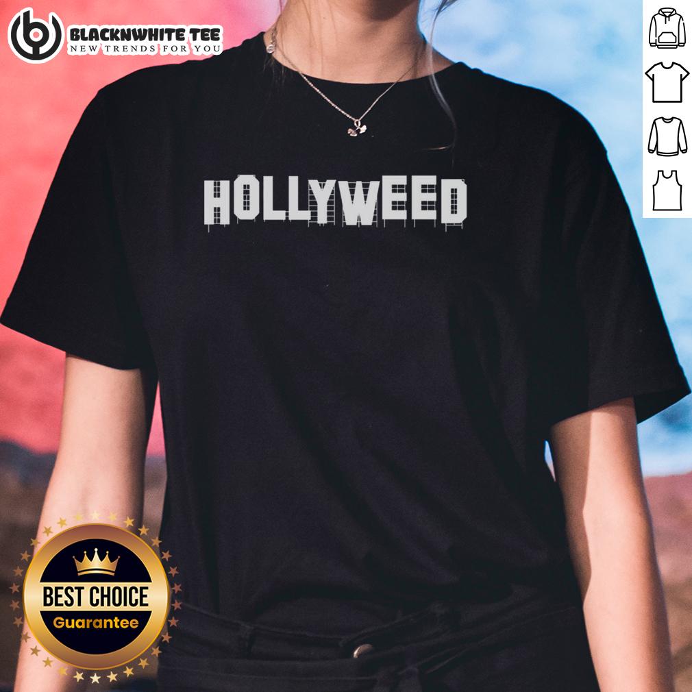 Awesome Hollyweed Hollywood Sign Parody T-Shirt - Image 3