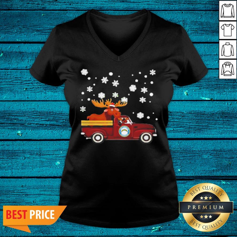 Cool Los Angeles Chargers Bring Christmas Home NFL Christmas Shirt - Image 4
