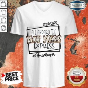 Alternative view of Pretty All Aboard The Hot Mess Express Housekeeper Shirt