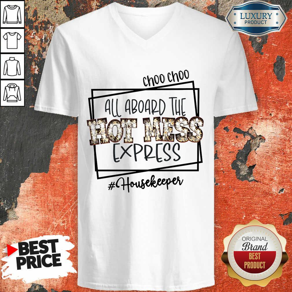 Pretty All Aboard The Hot Mess Express Housekeeper Shirt - Image 2