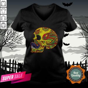 Alternative view of Sugar Skull Mustache - Cinco De Mayo Day Dead T-Shirt