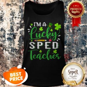 Alternative view of Nice I’m A Lucky SPED Teacher Shamrock Top Hat St Patrick’s Day T-shirt